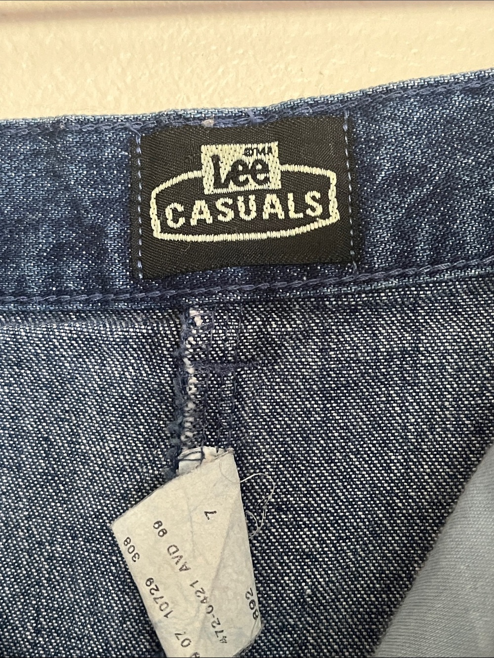 Vintage Denim Lee Casuals Skirt - Picture 7 of 9